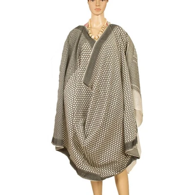 Bufandas Tejidas Algodón Puro Estola Blanca y Negra Dupatta Largas Sanskriti De Colección  Foto 1 de 4