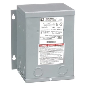 SQUARE D 1S1F Transformer,1kVA,240VAC, 480VAC 1H721 - Picture 1 of 1