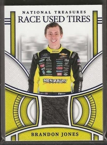 2024 National Treasures Racing #RUT-BJN Brandon Jones Race gebrauchte Reifen blau 66/75 - Bild 1 von 2