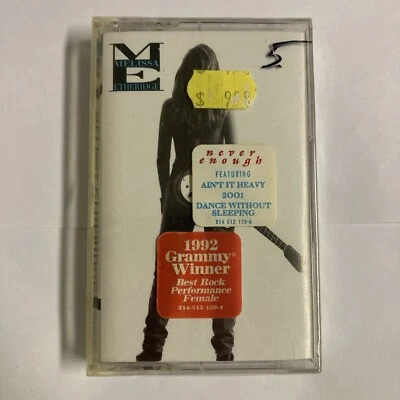 Cassette Melissa Etheridge Never Enough SEALED NEW Hype Sticker -Ain't It Heavy - Image 1 of 4