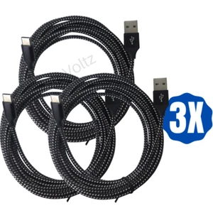 10FT Fast Type c USB c Charging Cable Braided Charger Data Cord for Android LG - Picture 1 of 12