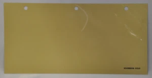 Jaguar Sovereign Gold showroom Sample on Acetate 10." x 5" - Picture 1 of 1