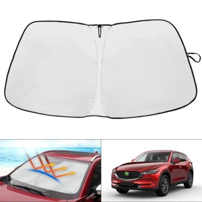 Cubierta de visera plegable personalizada para parabrisas Mazda CX-5 2017-2023 Foto 1 de 4