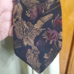 Andrew Fezza Men Necktie 57 x 2.75 Silk Floral Workwear Professional - Picture 1 of 4