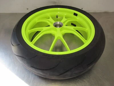 EB1180 2013 13 DUCATI 848 EVO 后轮圈和轮胎组合(绿绿绿色) — 第 1/4 张图片