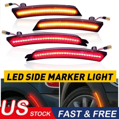 Luces de guardabarros delanteras traseras LED laterales para Mini Cooper R55 R56 R57 R58 R59 R60 Foto 1 de 4