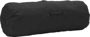 ROTHCO BLACK SIDE ZIPPER CANVAS DUFFEL BAG 25" X 42". FEDEX 2ND DAY SHIPPING - Picture 1 of 1