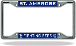 Marco de placa de matrícula de St. Ambrose FIGHTING BEES - Imagen 1 de 1