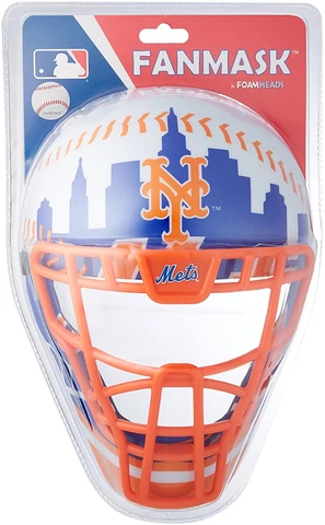 MLB New York Mets Fan Mask & Foam Magnet Collection Cover