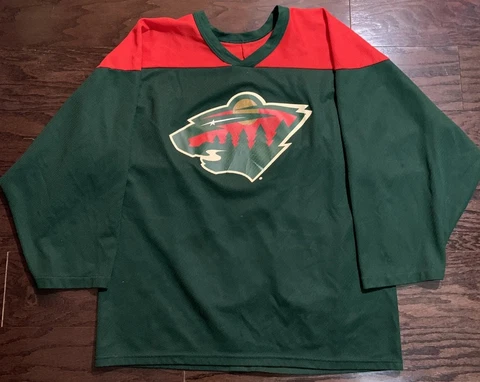 Minnesota Wild NHL Hockey CCM Authentic Jersey Mens Medium Marian Gaborik 10 Vtg Cover
