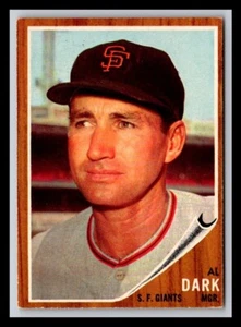 1962 Topps #322 Al Dark VG or Better - Picture 1 of 2