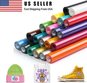 HTV Vinyl Bundles 12" x 20 FT Heat Transfer Vinyl Iron on Heat Press T-Shirt - Picture 1 of 29