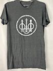 Beretta Mens T-Shirt Distressed Trident Size Small Cotton Heather Charcoal A28