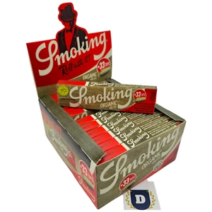 SMOKING BRAND ORGANIC KING SLIM PAPERS ROLLING TIPS COMBI 1 3 6 10 24 Full Box - Picture 1 of 18
