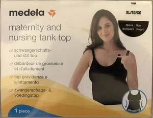 Medela Maternity And Nursing Tank Top (Extra Large, Black) - Picture 1 of 1