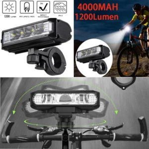 Waterproof Super Bright LED Bike Light USB Rechargeable Bicycle Front Headlight - Picture 1 of 13