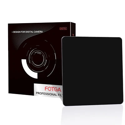 FOTGA 4X4"/100x100mm ND1000 10-Stop Square Neutral Density Filter Optical Glass - Image 1 of 4