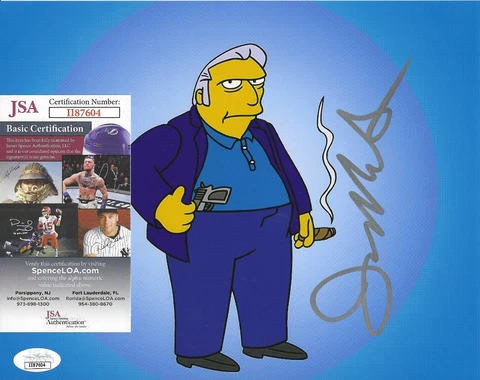 Joe Mantegna Signed 8x10 Photo w/ JSA COA #II87604 The Simpsons Fat Tony Cover