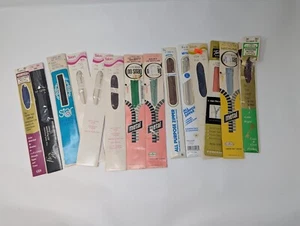 15 Vintage Metal Zippers - Assorted Sizes - Picture 1 of 6