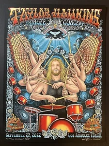 EMEK Taylor Hawkins Concert 2022 A/P #/200 poster print Foo Fighters tribute - Picture 1 of 1