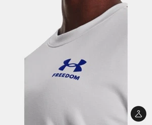 Under Armour Women’s Freedom Rival Terry Crew Extra Large New Gray/academy - Picture 1 of 3