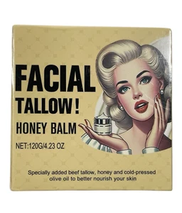 Facial Tallow! Honey Balm - Face Moisturizing Cream - 4.23 oz (120 g) - Picture 1 of 4