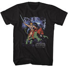 Masters Of The Universe Full Color Heman With Battle Cat Men's T Shirt