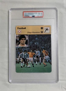 MARADONA RC 1976-1980 FRENCH SPORTSCASTER ROOKIE #124-04 RARE PSA 6 HIGHESTGRADE - Picture 1 of 2
