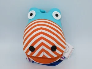 The Manhattan Toy Company Marioneta de Mano Zainys Cocodrilo Peluche Nuevo con Etiquetas Rayas - Imagen 1 de 7