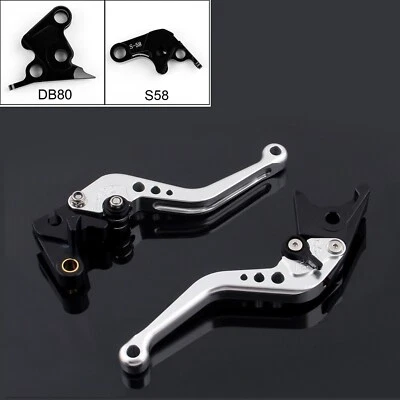 Short Brake Clutch Levers For Aprilia TUONO V4R 2011-2014 Silver #3 Foto 1 de 3