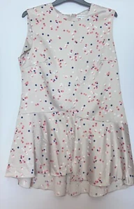 Warehouse Polka Dot Beige Silky Feel Tunic Dress Size 14 - Picture 1 of 6
