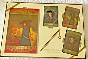 Marshall Field playing card game set VINTAGE Rembrandt/Aristotle Collectible - Picture 1 of 6