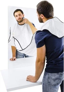 Beard Apron Cape Bib for Men, Beard Hair Catcher for Shaving and Trimming with S - Picture 1 of 13
