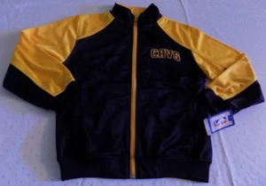 Cleveland Cavaliers Track Jacket Youth Medium Navy Yellow Embroidered Logos NBA - Picture 1 of 3