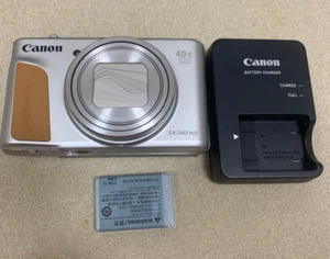 [Exc+4 w/Charger] Canon PowerShot SX740 HS Silver 20.3MP Compact Digital Camera - Picture 1 of 9