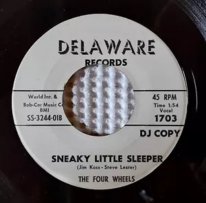 FOUR WHEELS Sneaky Little Sleeper Orig '64 DELAWARE Surf Hot Rod Promo 45 VG+ - Foto 1 di 1