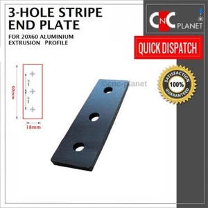 3 Hole End plate Joining Bracket V-slot 2060 Aluminium Extrusion CNC Router 3D - Picture 1 of 2