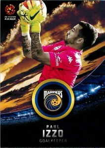 2016 2017 CENTRAL COAST MARINERS A-League Card PAUL IZZO - Imagen 1 de 3