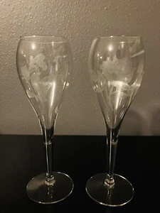 princess house elegante geätzte Weingläser mit Stiel 2er Set - Bild 1 von 14