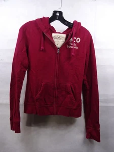 Hollister felpa con cappuccio donna media full zip Pacific Merchants giacca ricamata - Foto 1 di 14