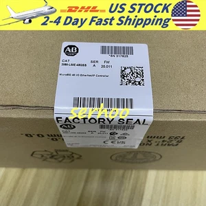 New Sealed Allen Bradley 2080-L50E-48QBB Micro850 48 I/O EtherNet/IP Controller - Picture 1 of 5