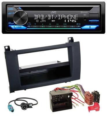 JVC Bluetooth MP3 USB DAB CD Autoradio für Mercedes SLK (R171, 2004-2011) - Bild 1 von 4