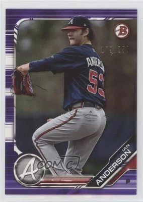 2019 Bowman Prospects Purple /250 Ian Anderson #BP-47 - Image 1 of 2