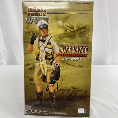 Elite Force 1/6 Segunda Guerra Mundial Norte África Luftwaffe Piloto Figura Otto Schulz BBI Nuevo Foto 1 de 4