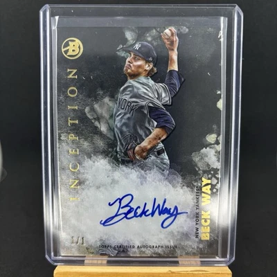 Beck Way 2021 Bowman Inception Base Prospect Autograph Foilfractor  1/1 #PA-BW - Image 1 of 4