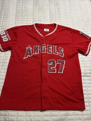 Mike Trout #27 Anaheim Angels Kloanz Jersey - YOUTH Size XL - - Image 1 of 4