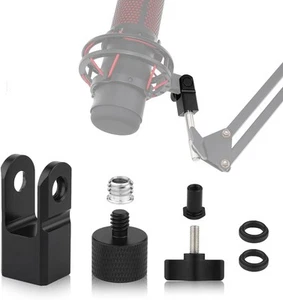Microphone Mount Adapter for Hyperx Quadcast with 3/8" or 1/4" Screw Black - Picture 1 of 7