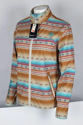 Chaqueta Ariat Para Mujer Nueva Equipo Estampado Softshell Fallon Serape Rayas Foto 1 de 4