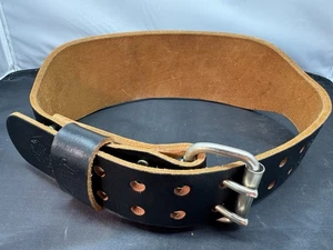 Cinturón de levantamiento de pesas Altus para hombre talla pequeña 24-28 cuero negro hecho en EE. UU. - Imagen 1 de 11