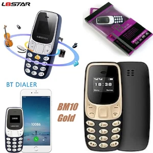 BM10 Mini GSM Unlocked Mobile Cell Phone Bluetooth Dialer Voice Changer Gold UK - Picture 1 of 11